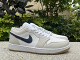 Authentic Air Jordan 1 low SE White/Grey