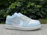 Authentic Air jordan 1 Low  White/Blue
