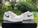 Authentic Air jordan 1 Low White/Pink