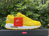 Authentic Supreme x Nike Air Max 1 '87 Yellow/White
