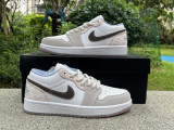 Authentic Air jordan 1 Low White/Pink