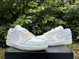 Authentic Air jordan 1 Low  White/Blue
