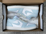Authentic Air jordan 1 Low  White/Blue
