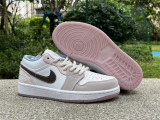Authentic Air jordan 1 Low White/Pink