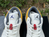 Authentic Air jordan 1 Low Premium Sail White/Yellow