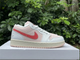 Authentic Air Jordan 1 Low Strawberry Milkshake Pink/White