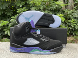 Authentic Air Jordan 5 Retro Black Grape