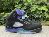 Authentic Air Jordan 5 Retro Black Grape