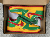 Authentic  Lil Yachty x Nike Air Force 1 Low Green Yellow-Red