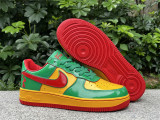 Authentic  Lil Yachty x Nike Air Force 1 Low Green Yellow-Red