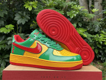 Authentic Lil Yachty x Nike Air Force 1 Low Green Yellow-Red Authentic Lil Yachty x Nike Air Force 1 Low Green Yellow-Red