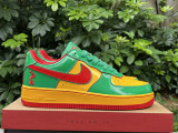 Authentic  Lil Yachty x Nike Air Force 1 Low Green Yellow-Red