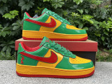 Authentic  Lil Yachty x Nike Air Force 1 Low Green Yellow-Red