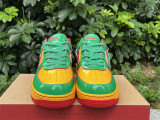 Authentic  Lil Yachty x Nike Air Force 1 Low Green Yellow-Red