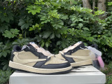 Authentic Travis Scott x Jordan Air Jordan 1 Low OG Beige/Black