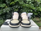Authentic Travis Scott x Jordan Air Jordan 1 Low OG Beige/Black