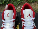 Authentic Air Jordan 1 Low White/Red