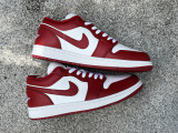 Authentic Air Jordan 1 Low White/Red