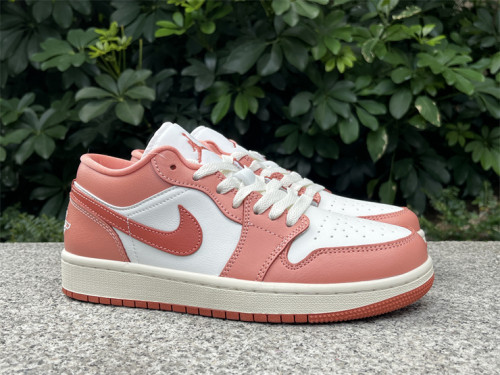 Authentic Air Jordan 1 Low White/Pink