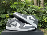 Authentic Air Jordan 1 Low White/Grey