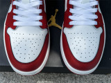 Authentic Air Jordan 1 Low White/Red