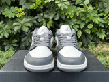 Authentic Air Jordan 1 Low White/Grey