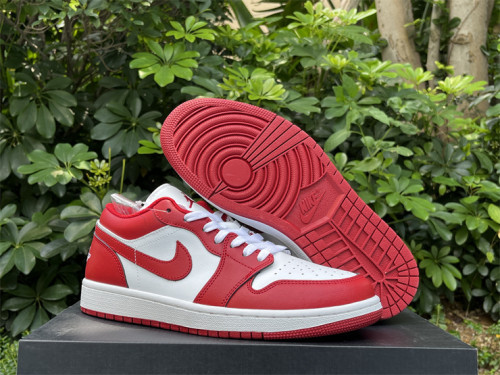 Authentic Air Jordan 1 Low White/Red