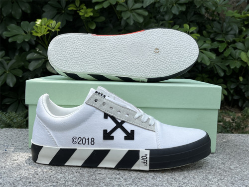 Authentic OFF-WHITE Vulc Low White