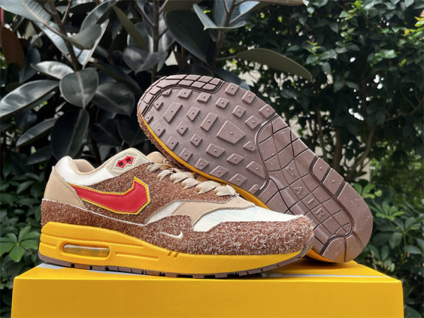 Authentic SWOOSH x Nike Air Max 1 “Big Head Origins” Brown