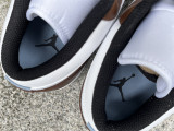 Authentic Air jordan 1 Low White/Brown