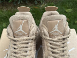 Authentic Air jordan 4 Retro HEMP/LT OREWOOD BRN