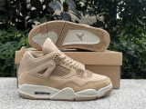 Authentic Air jordan 4 Retro HEMP/LT OREWOOD BRN