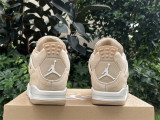 Authentic Air jordan 4 Retro HEMP/LT OREWOOD BRN