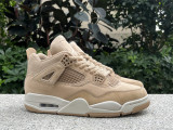 Authentic Air jordan 4 Retro HEMP/LT OREWOOD BRN