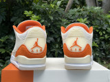 Authentic Air Jordan 3 Retro TEX Fossil Starfsh Beige/Orange