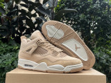 Authentic Air jordan 4 Retro HEMP/LT OREWOOD BRN