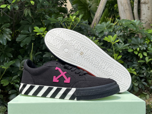 Authentic OFF-WHITE Vulc Low Black Red
