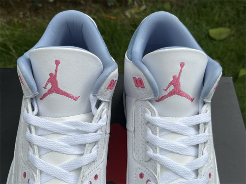 Authentic Air Jordan 3 Retro White Blue