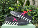 Authentic OFF-WHITE Vulc Low Black Red