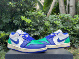 Authentic Air Jordan 1 Low White/Blue