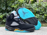 Authentic Air Jordan 5  Aqua  Black/Blue