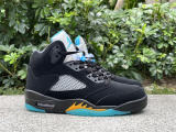 Authentic Air Jordan 5  Aqua  Black/Blue