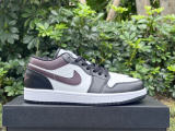 Authentic Air Jordan 1 Low White/Black/Brown