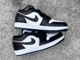 Authentic Air Jordan 1 Low White/Black/Brown