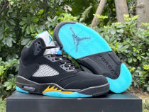 Authentic Air Jordan 5  Aqua  Black/Blue