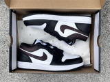 Authentic Air Jordan 1 Low White/Black/Brown