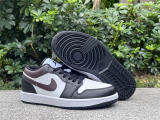 Authentic Air Jordan 1 Low White/Black/Brown