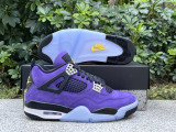 Authentic Air Jordan 4 Retro Purple