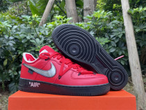 Authentic OFF-WHITE x Nike Air Force 1 Low Red