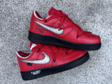 Authentic OFF-WHITE x Nike Air Force 1 Low Red